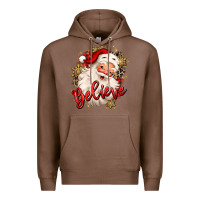 Chestnut believe christmas santa claus Premium Hoodie - MaliasSmallBusiness