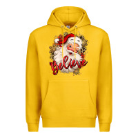 Lemon believe christmas santa claus Premium Hoodie - MaliasSmallBusiness