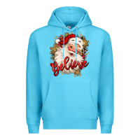 Believe Christmas Santa Claus Premium Hoodie | Teevron