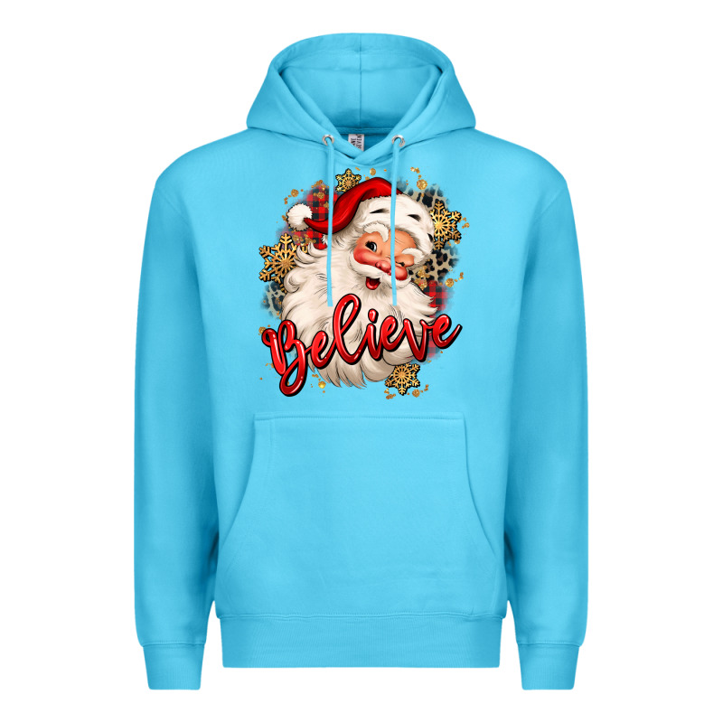 Believe Christmas Santa Claus Premium Hoodie by MaliasSmallBusiness | Teevron