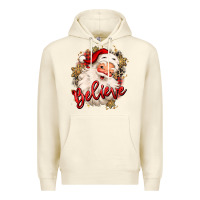 Sandshell believe christmas santa claus Premium Hoodie - MaliasSmallBusiness