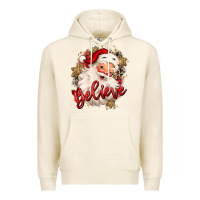 Tofu believe christmas santa claus Premium Hoodie - MaliasSmallBusiness