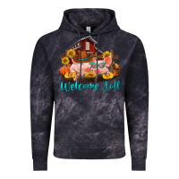 Cloud Black Welcome fall pigs Vintage Hoodie - RanaPortraitStore