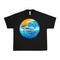 Black humpback whale Urban Heavy Tee - BarkalooDesign