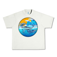 Pistachio humpback whale Urban Heavy Tee - BarkalooDesign