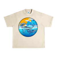 Sandshell humpback whale Urban Heavy Tee - BarkalooDesign