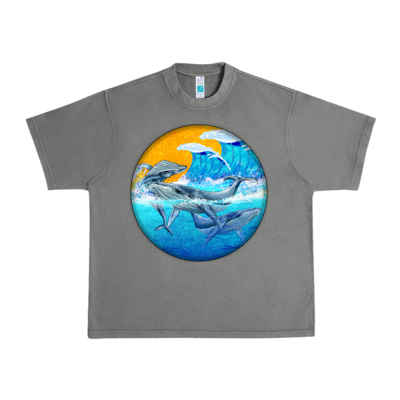 Humpback Whale Urban Heavy Tee by BarkalooDesign | Teevron