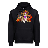 Black Halloween beagle dog Urban Hoodie - RanaPortraitStore