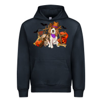 Navy Halloween beagle dog Urban Hoodie - RanaPortraitStore