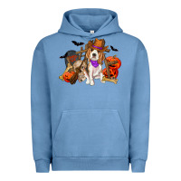 Pigment Pebble Blue Halloween beagle dog Urban Hoodie - RanaPortraitStore