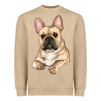 Mushroom French bulldog sitting Heavyweight Sweatshirt - RanaPortraitStore