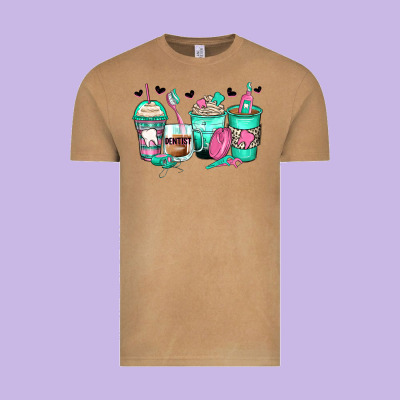 Dentist Coffee Cups Vintage Tee Designed By Zillion Design Studio