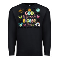 Black god is so much bigger than malia Premium Sweatshirt - MaliasSmallBusiness