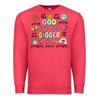 Cardinal god is so much bigger than malia Premium Sweatshirt - MaliasSmallBusiness