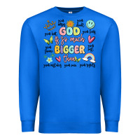 True Royal god is so much bigger than malia Premium Sweatshirt - MaliasSmallBusiness