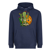 Navy cactus go sit on a cactus Heavyweight Hoodie - Jasminsmagicworld