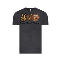 Vintage Black peace love cockapoo Vintage Tee - RanaPortraitStore
