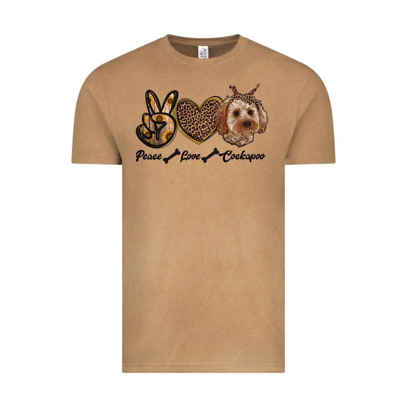 Peace Love Cockapoo Vintage Tee by RanaPortraitStore | Teevron