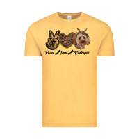 Vintage Mustard peace love cockapoo Vintage Tee - RanaPortraitStore