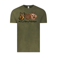 Vintage Olive peace love cockapoo Vintage Tee - RanaPortraitStore
