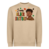I Am Black History Afro Black Boy Child Juneteenth Heavyweight Sweatshirt | Teevron