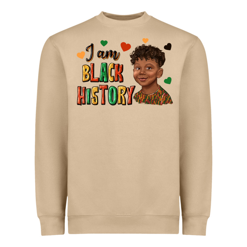 I Am Black History Afro Black Boy Child Juneteenth Heavyweight Sweatshirt by texasbilliewilder | Teevron