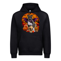 Black halloween pitbull dog Urban Hoodie - RanaPortraitStore