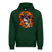 Forest Green halloween pitbull dog Urban Hoodie - RanaPortraitStore