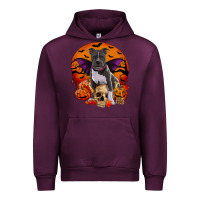 Mauve Wine halloween pitbull dog Urban Hoodie - RanaPortraitStore