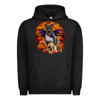 Pigment Black halloween pitbull dog Urban Hoodie - RanaPortraitStore