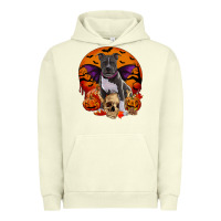 Pigment Pistachio halloween pitbull dog Urban Hoodie - RanaPortraitStore
