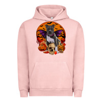 Pigment Salmon halloween pitbull dog Urban Hoodie - RanaPortraitStore