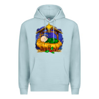 Blue Mist baby jesus Premium Hoodie - MaliasSmallBusiness