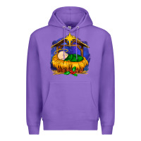 Purple baby jesus Premium Hoodie - MaliasSmallBusiness