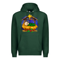 Sports Green baby jesus Premium Hoodie - MaliasSmallBusiness