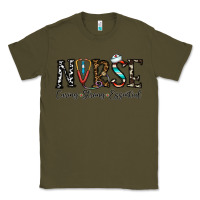 Army Green nurse caring strong essential Classic Tee - CowhideDigitalArt
