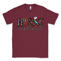 Burgundy nurse caring strong essential Classic Tee - CowhideDigitalArt