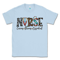 Dusty Blue nurse caring strong essential Classic Tee - CowhideDigitalArt