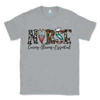 Heather Grey nurse caring strong essential Classic Tee - CowhideDigitalArt