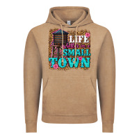 Vintage Coffee life is better in a small town Vintage Hoodie - texasbilliewilder
