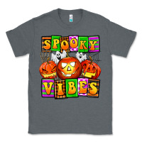 Charcoal Heather spooky vibes Classic Tee - AdoDesignShop