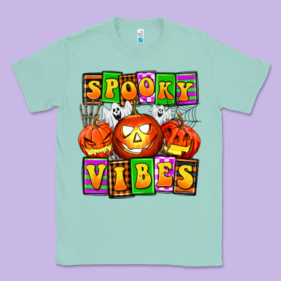Spooky Vibes Classic Tee Designed By Adodesignshop