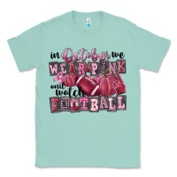 Seafoam in october we wear pink and watch football Classic Tee - FaDigitalArtStudio