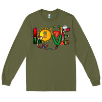 Army Green summer nurse Long Sleeve Tee - CowhideDigitalArt