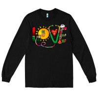 Black summer nurse Long Sleeve Tee - CowhideDigitalArt