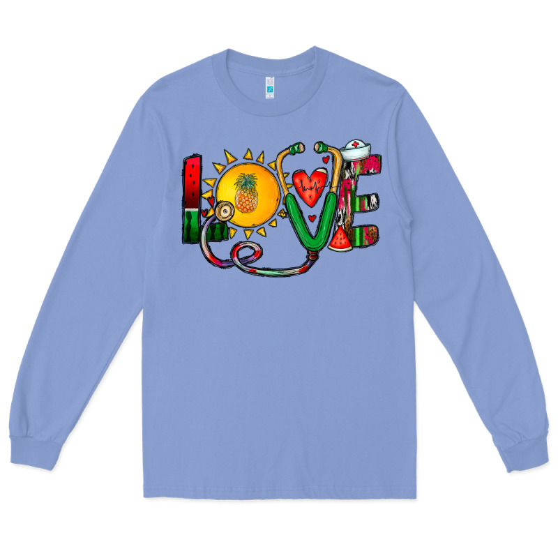 Summer Nurse Long Sleeve Tee by CowhideDigitalArt | Teevron