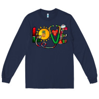 Navy summer nurse Long Sleeve Tee - CowhideDigitalArt