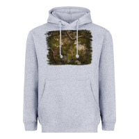 Heather Grey green hunter camouflage pattern brushstroke Heavyweight Hoodie - Jasminsmagicworld