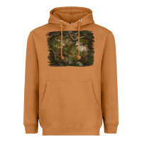 Meerkat green hunter camouflage pattern brushstroke Heavyweight Hoodie - Jasminsmagicworld