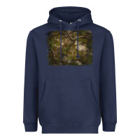 Navy green hunter camouflage pattern brushstroke Heavyweight Hoodie - Jasminsmagicworld